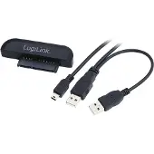 Logilink USB 2.0/SATA, Schwarz, MA6116, 170 mm, 188 mm, 50 mm, 120 g