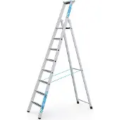 Zarges gebördelte Stehleiter Saferstep S eloxiert 8 Stufen