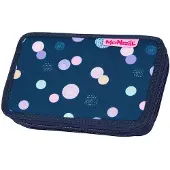 MCNEILL Federmäppchen Pencil Case with Three Compartments Polly dunkelblau