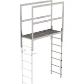 MUNK Günzburger Steigtechnik MUNK Attika-Überstieg in Sonderlängen Edelstahl 1600mm