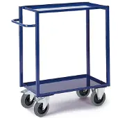 ROLLCART Tischwagen, hoch mit 2 Blechwannen 1100x500mm