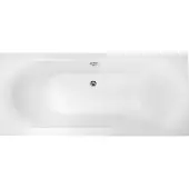 BELVIT Vienna Acryl Badewanne Rechteckig 170x75 cm & 180x80 cm – freistehende Badewanne mit Mittelablauf, höhenverstellbaren Standfüßen & wärmeisolier