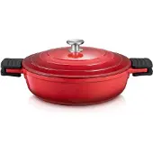 Tescoma Tiefe Bratpfanne mit Deckel BORDEAUX ø 28 cm