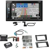 Pioneer AVIC-Z730DAB Navigation Bluetooth Einbauset für Mercedes W211 CLS W219
