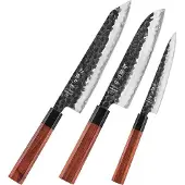 Xinzuo Hezhen - Messerset aus Verbundstahl 3-teilig - PM8S Retro Serie