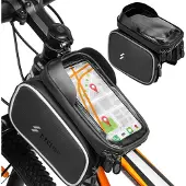 MalTrack Fahrrad Rahmentasche Wasserdichte Fahrradtasche Handytasche Etui für Handy Schwarz