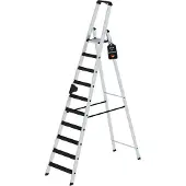 Proregal Stufen-Stehleiter einseitig begehbar mit clip-step relax 10 Stufen