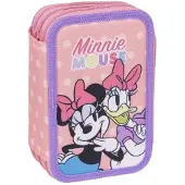 Cerdá Dreifaches Federmäppchen Minnie Mouse 43 Stücke Rosa 13 x 7 x 19,5 cm