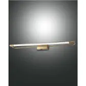 FABAS LUCE LED Außen-Wandleuchte Rapallo 50x80mm 14W Warmweiß IP44 Messing