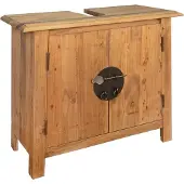 vidaXL 5-tlg. Badmöbel-Set Massivholz Kiefer