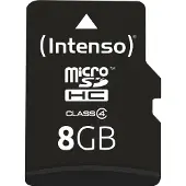 Intenso 8 GB microSDHC Karte Class 4 inkl. SD-Adapter