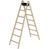 MUNK Günzburger Steigtechnik MUNK Holz Stehleiter 2x7 Sprossen
