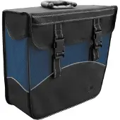 Polydaun Fahrradtasche Greenlands - abnehmbar - reflektierende Paspelierung - 17 Liter - vorgeformt - Rechts – Schwarz/Blau