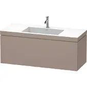 Duravit Waschtischunterbau L-CUBE m WT Vero Air 500x1200x480mm 1 HL bas ma 1 Hahnloch basalt matt