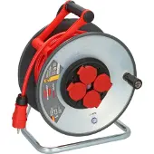 Brennenstuhl SC 3210, Schwarz, Rot, Silber, Stahl, 4 AC-Ausgänge, Typ F, Typ F, Gerade