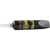 Staloc 5S77 Gewindedichtung niedrigfest für Rohre und Schraubverbindungen - Gewindedichtmittel, Rohrgewindedichtung, 250ml gelb