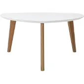 Miliboo - Design-Couchtisch Weiß L80 cm EKKA