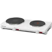 Rommelsbacher Doppelkochplatte AK 3080, Gussheizplatten, feueremailliertes Gehäuse, stufenlose Temperaturregelung, 3000 Watt