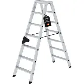 Proregal Stufen-Stehleiter beidseitig begehbar 2x7 Stufen