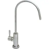 BieTal 1-Wege C-Auslauf Wasserhahn Elegance aus Edelstahl matt gebürstet