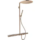 Hansgrohe Showerpipe Axor m TH 800, Kopfbrause 350mm, 1j, pol. r gol
