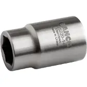 Pgb-Europe 1/2 Steckschlüssel-Einsatz aus Edelstahl, Sechskant, 22 mm
