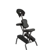 Bc-elec - BC001-BLACK Schwarzer faltbarer und tragbarer Massagestuhl und Tattoo + Tragetasche