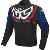 Berik Radic Evo Schwarz Rot Blau Wasserdichte Motorrad Textiljacke Größe 52