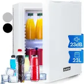 Klarstein Mini Kühlschrank für Zimmer, 23L Mini-Kühlschrank für Getränke & Kosmetik, Kleine Minibar, Kühlschrank Klein & Leise, Verstellbare Ablage, Kleiner Skincare Kühlschrank 5-15°C