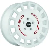 OZ RACING ALUFELGE RALLY RACING 8x19 5x112 ET 45 RACE WHITE RED LETTERING