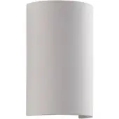 LINDBY Colja Round Wandleuchte White - , Colja, dimmbar, Weiß, für Wohnzimmer, Gips / Ton, Modern
