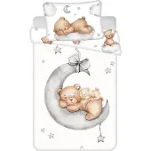 Cofi1453® Teddy Bear Kinderbettwäsche – Bettbezug 100x135 cm & Kissenbezug 40x60 cm