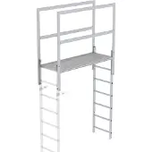 MUNK Günzburger Steigtechnik MUNK Attika-Überstieg in Sonderlängen Aluminium eloxiert 1600mm