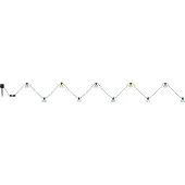 Globo 36800-10 Solar-Lichterkette Kunststoff schwarz matt, 10x LED