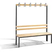 CP Garderobenbank mit Haken Basic 8051-100 buche Holz 150,0 cm