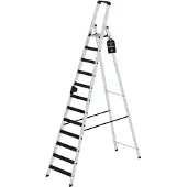 Proregal Stufen-Stehleiter einseitig begehbar mit clip-step relax 14 Stufen