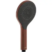 Wenko Duschkopf Watersaving Wood, Ø 12 cm, Braun