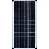 EnjoySolar enjoy solar Klassisches Monokristallines Solarmodul 100W 12V (silberne Rahmen) 0% MwSt