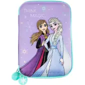 Disney Frozen - Die Eiskönigin Etui Federmappe Federtasche 3D Federmäppchen - 17 teilig
