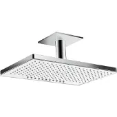 Hansgrohe Rainmaker Select, Fester Duschkopf, Chrom, Weiß, Zimmerdecke