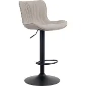 CLP Barhocker Linus taupe Material Stoff
