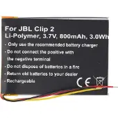 AccuCell Akku passend für JBL Clip 2 Li-Polymer Akku GSP383555 3,7V, 800mAh, 3,0Wh, built-in, ohne Werkzeug
