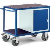 ROLLCART Schwerlast- Werkstattwagen mit Stahlschrank 1000kg Tragkraft