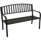 Degamo Gartenbank NEWPORT 2-sitzer 127cm, Metall schwarz