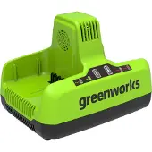 Greenworks Doppel-Schnellladegerät 60V - 6,0Ah - G60x2UC6