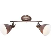 Globo Strahler Metall rostfarben, 2x E14