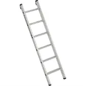 Euroline Premium 30174 Alu Stufenanlegeleiter mit integriertem Anlegegummi 8 Stufen