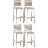 CLP 4er Set Barhocker Ares, Farbe:schwarz