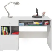 Masseno Schreibtisch GALIA 125x55x76 cm Bürotisch Computertisch, Weiß