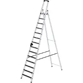 Proregal Stufen-Stehleiter einseitig begehbar mit clip-step 14 Stufen